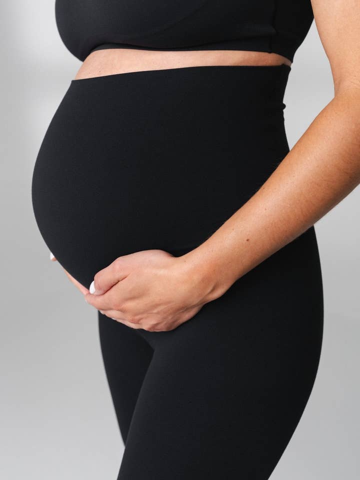 Vitality - Vente Legging de sport/d'intérieur – femme - Pantalon de maternité Cloud II™ - Minuit - Avec couture avant3