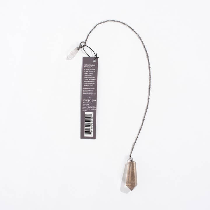 GeoCentral - Wholesale Meditation Supplies - Grounded Dreams Crystal Pendulum - Crafted in Brazil2