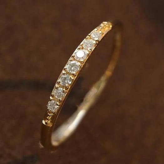 Bague en zircon plaqué argent sterling S925 18K pour la vente par Gioiellin - S925 Silver Jewelry