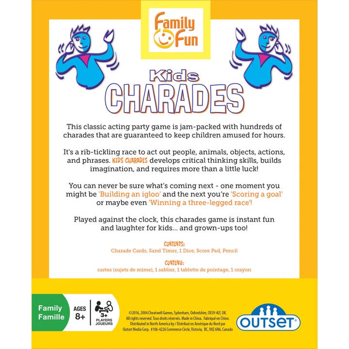 Outset Games and Cobble Hill Puzzles - Wholesale Card Game - Kids Charades Game1