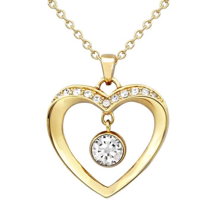 Goldene Liebe Herz Halskette für den Großhandel von Controse