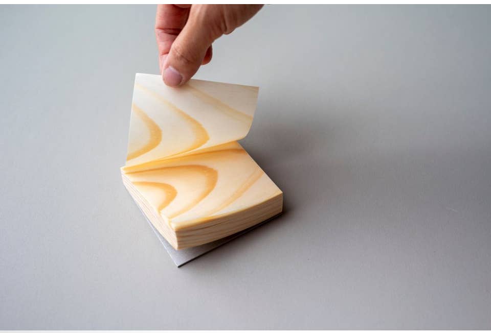 House of Shokunin - Wholesale Notepad - Handcrafted Wood leaf notepad, Birthday Gift, Gift for Dad2