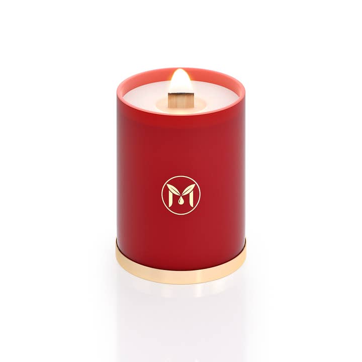 MyrrhUSA - Wholesale Jar/Filled Candle - Apple Cinnamon 100% Soy Wax Crackling Wood Wick Candle2