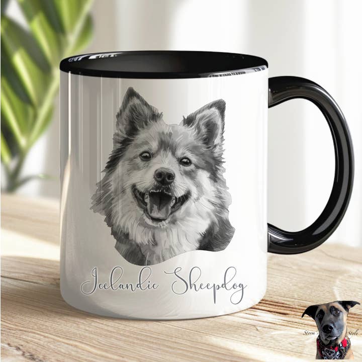 Icelandic Sheepdog Dog Mug for wholesale by Storms Style