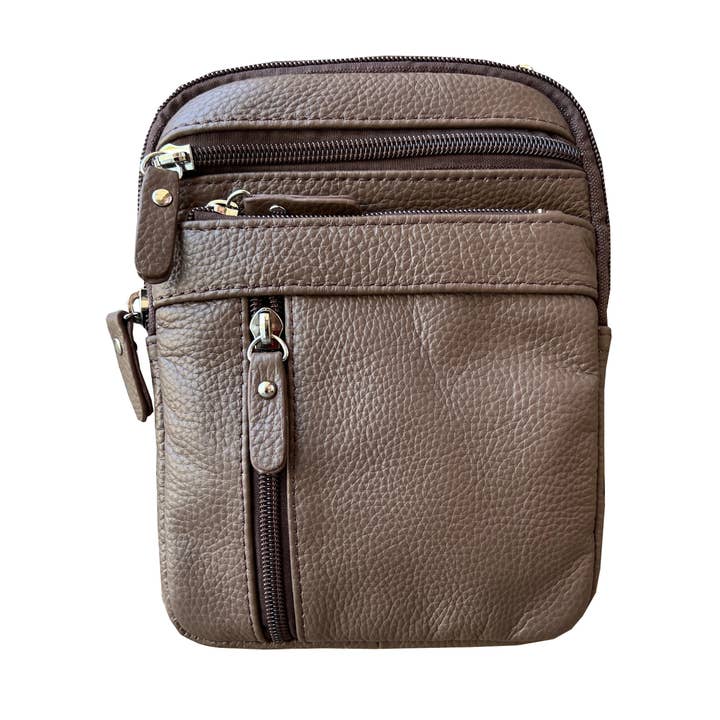 Roma Leathers, Inc. - Wholesale Crossbody Bag - Women's - W018 cowhide leather crossbody10
