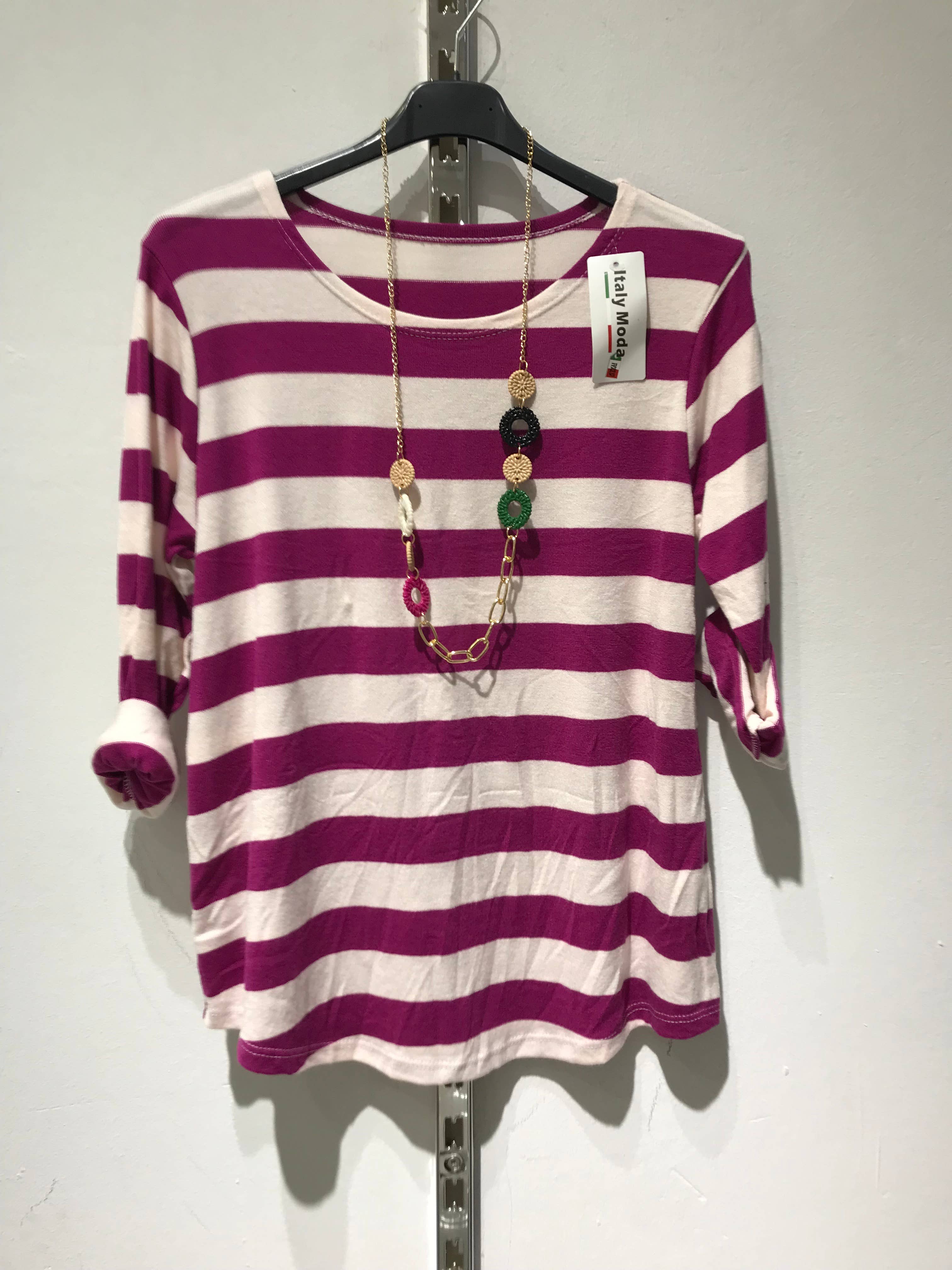 Only Yuan – wholesale Knit top – Women's – ref 26381 stripe sweater5
