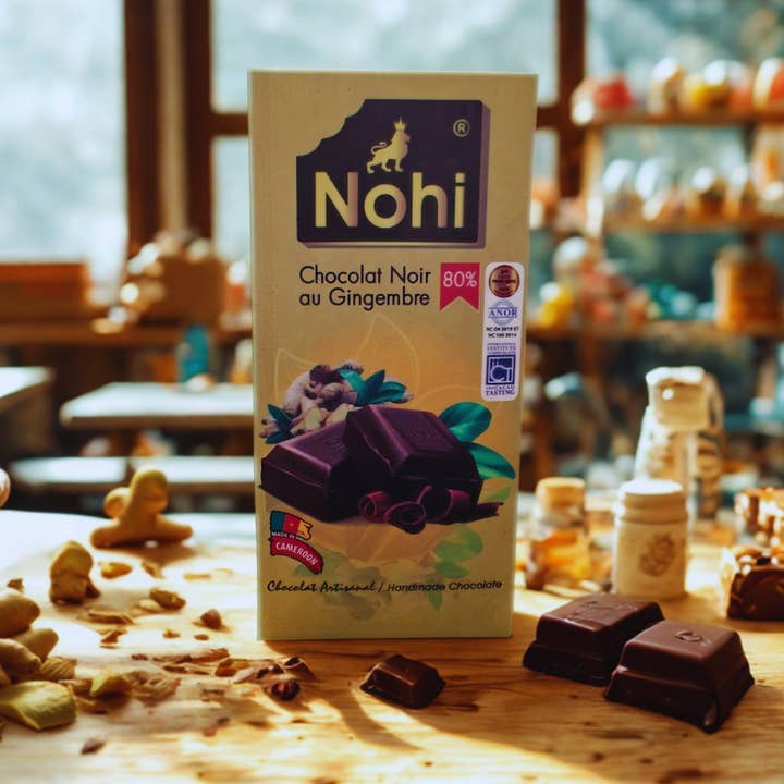 Mörk choklad & ingefära-tablett för wholesale av Épicerie des Savanes