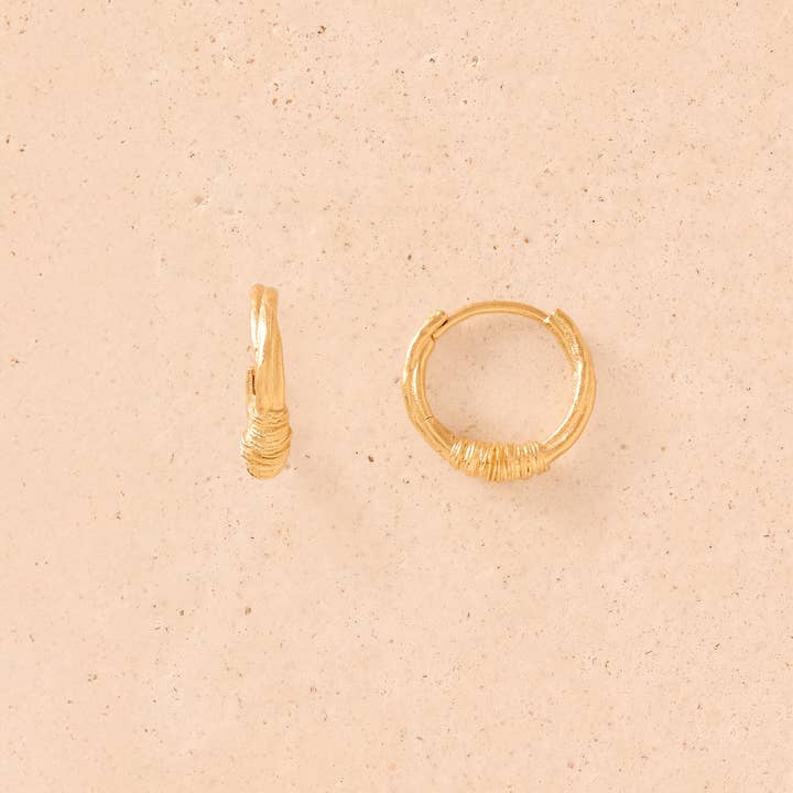 Agapée Jewelry - Venta al por mayor Pendientes de aro - Pendientes Sýrma | Joyería en oro resistente al agua