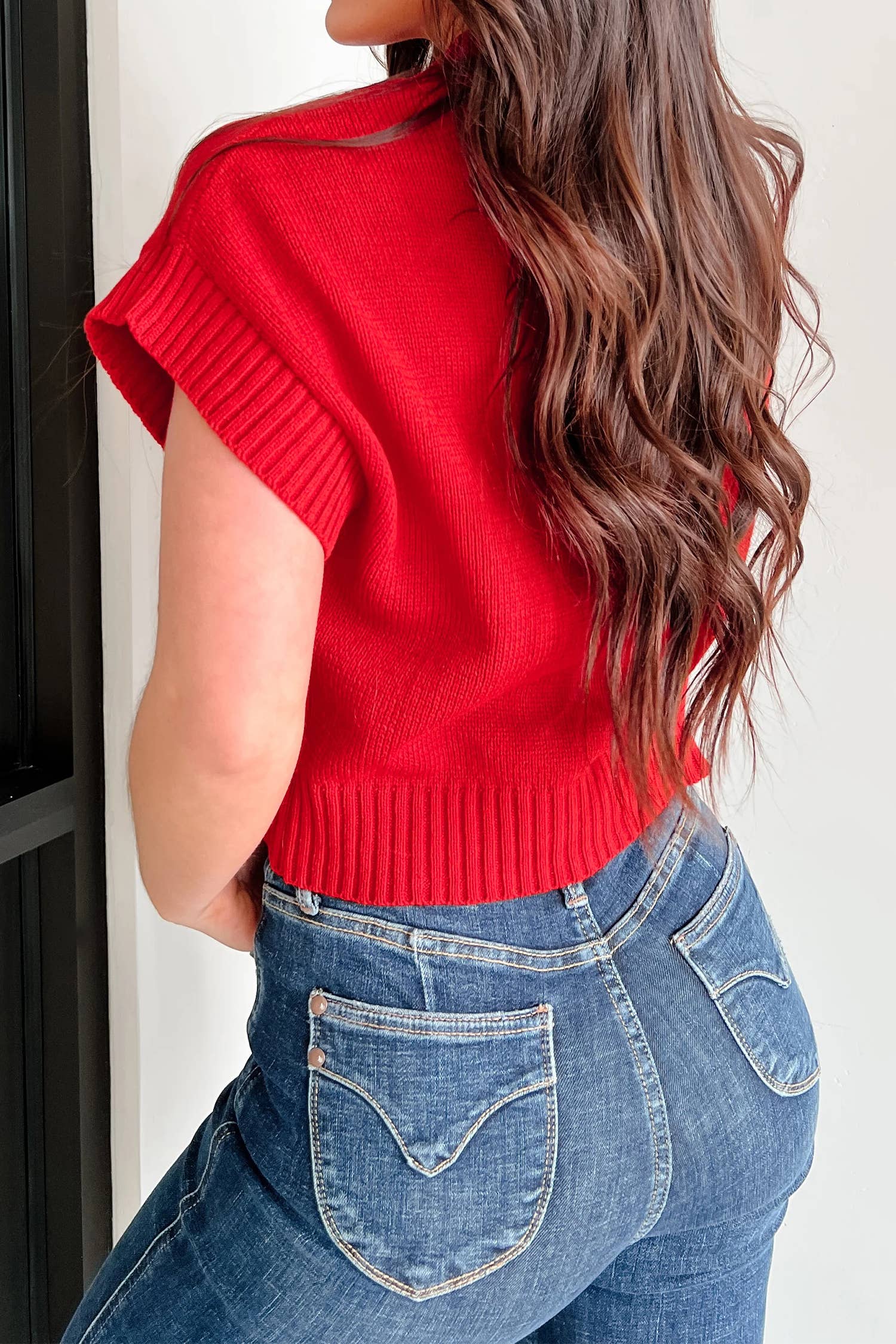 LA Society - Wholesale Knit Sweater - Women's - LAS Valentine Heart Graphic Cropped Sweater (S-XL)2