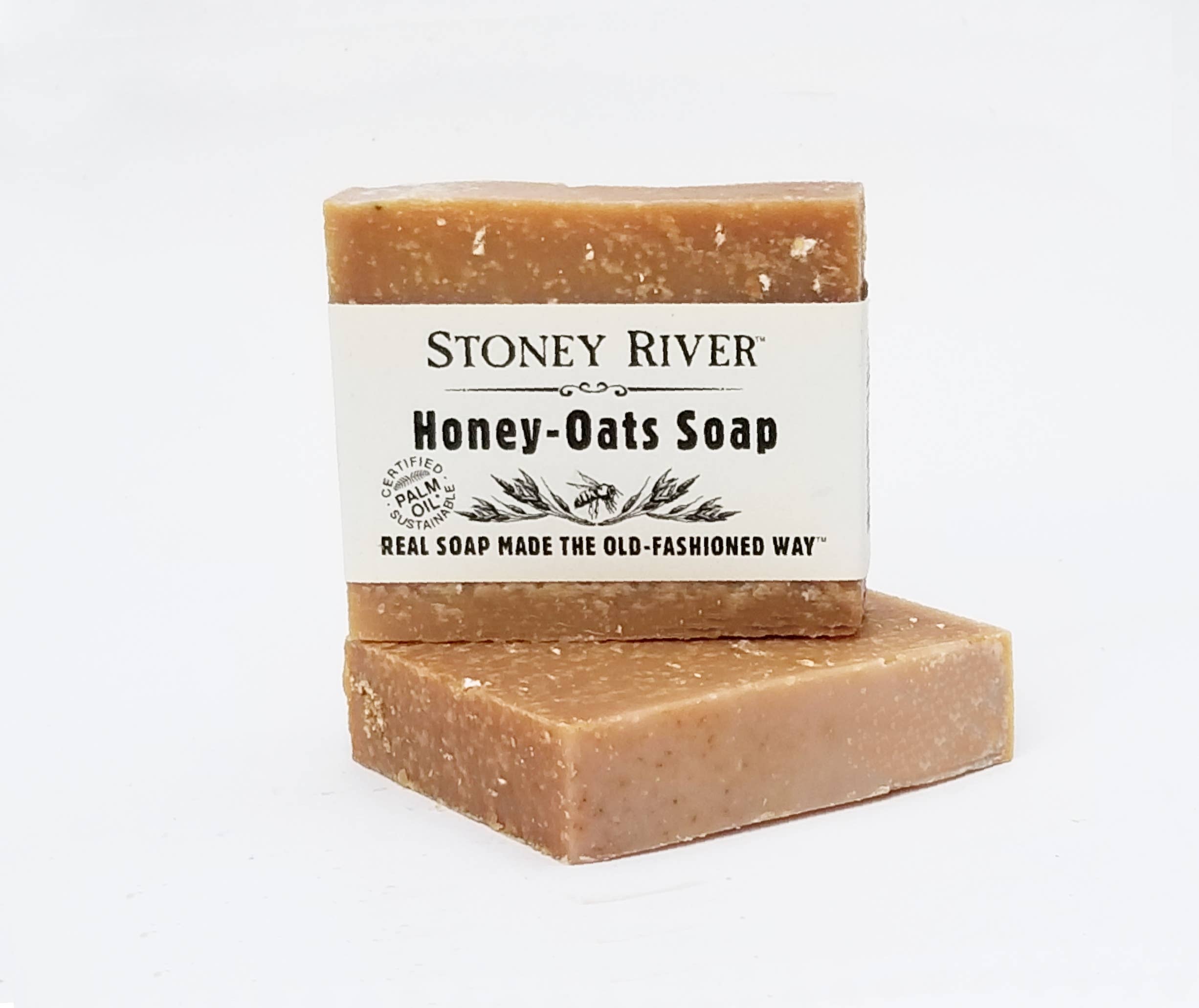 Stoney River Soaps - Wholesale Bar Soap - Honey Oats Soap Bar (made with gluten free oats)