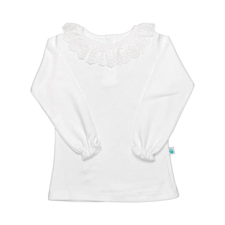 Bean Baby Clothes - Wholesale T-Shirt - Kids - Baby Cotton Shirt with English Embroidered Collar in Point2