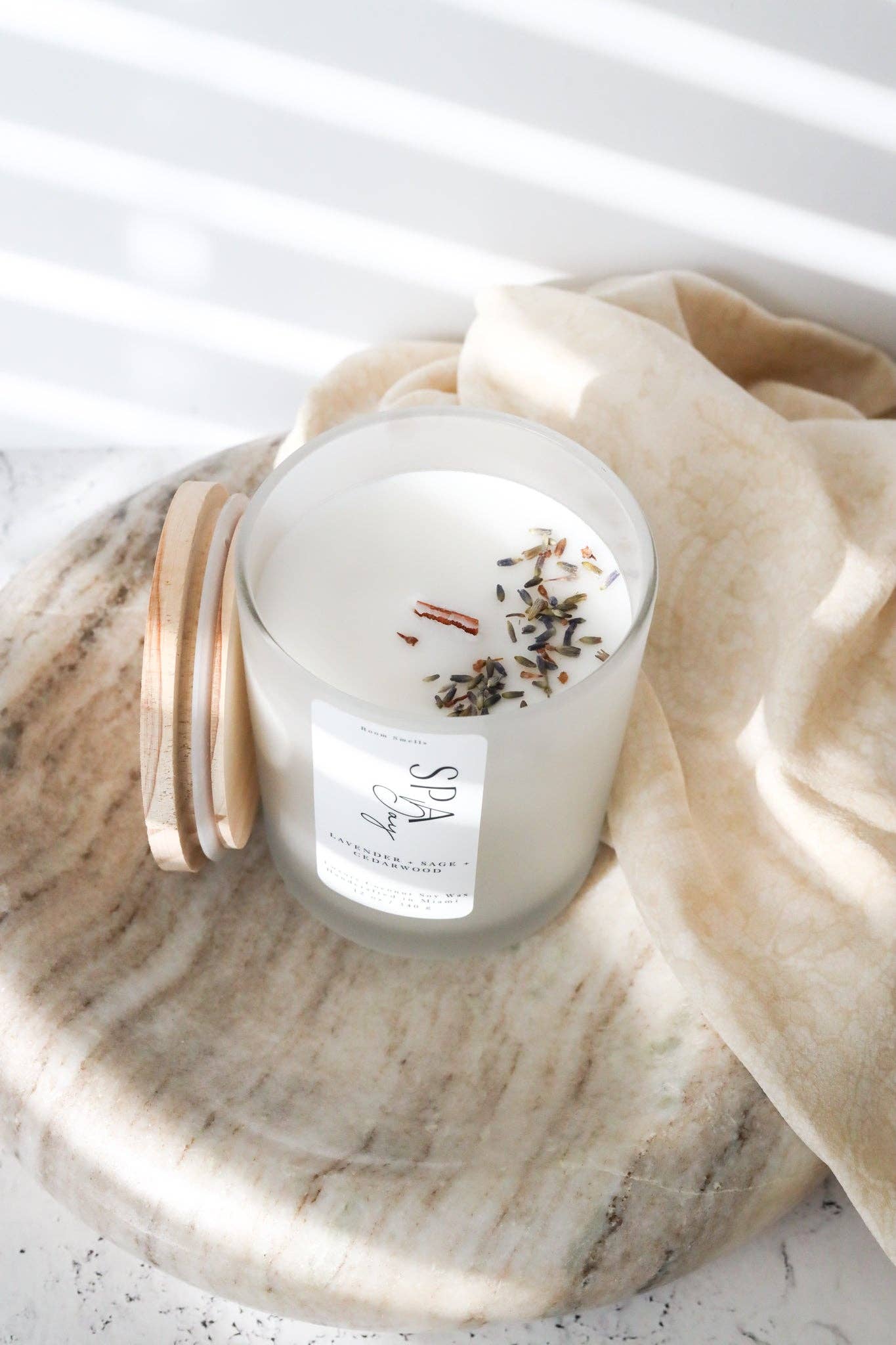 RoomSmells – Großhandel Kerze im Glas / gefüllte Kerze – Spa-Tag - 12 oz Kerze4