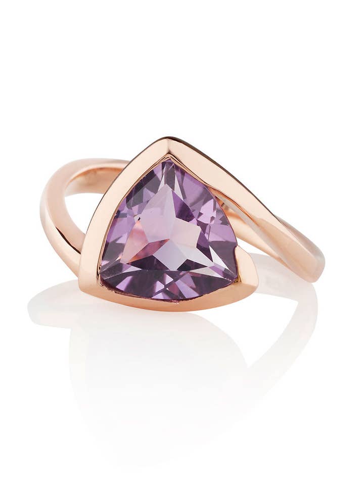 Amore Rose Guld Ring Med Ametist för wholesale av Manja