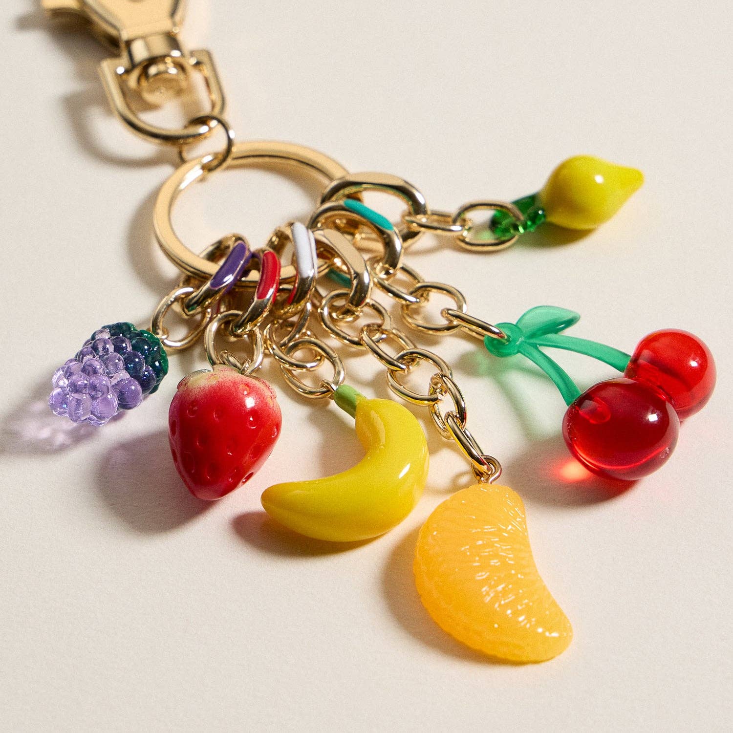 MT Vibrant Fruit-Inspired Enamel Charm Keychain & Bag Charm for wholesale on Faire1