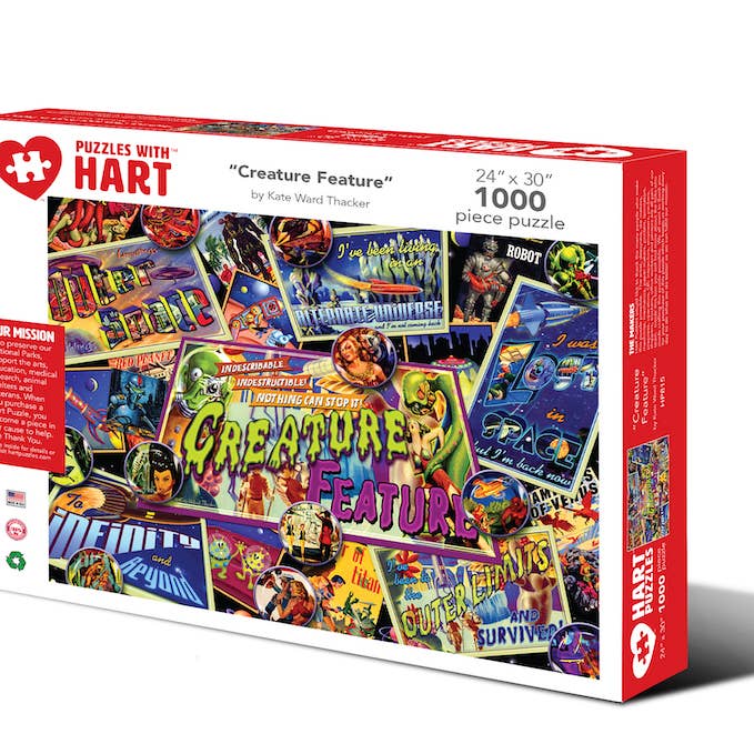 Créature Feature par Kate Ward Thacker pour la vente par Hart Puzzles