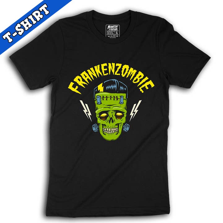 Franken Zombie Frankenstein Shirt for wholesale by Monsters and Martians LLC