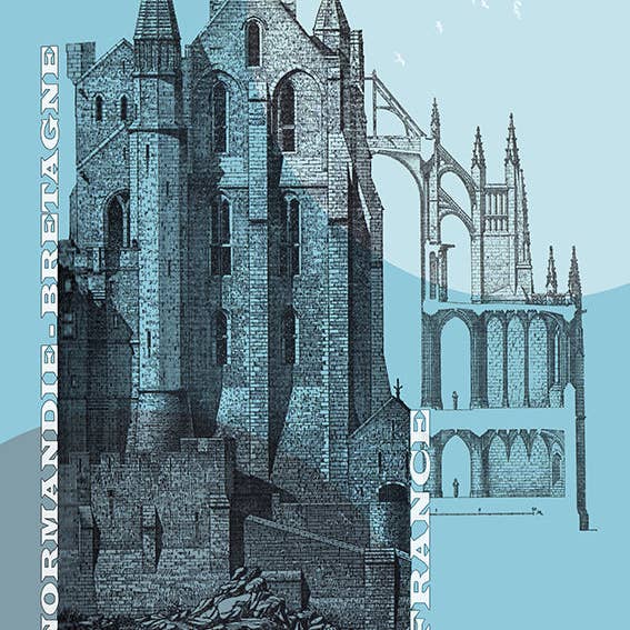 Corroyer Poster, 42 x 59,4, A2, 5 Stück für den Großhandel von Artiste de la Baie du Mont Saint-Michel