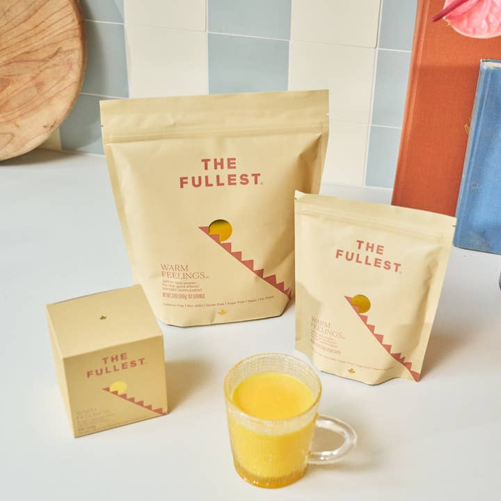 THE FULLEST - Wholesale Protein/Superfood Powder - Warm Feelings® Saffron Latte - 30-Day Supply Bag