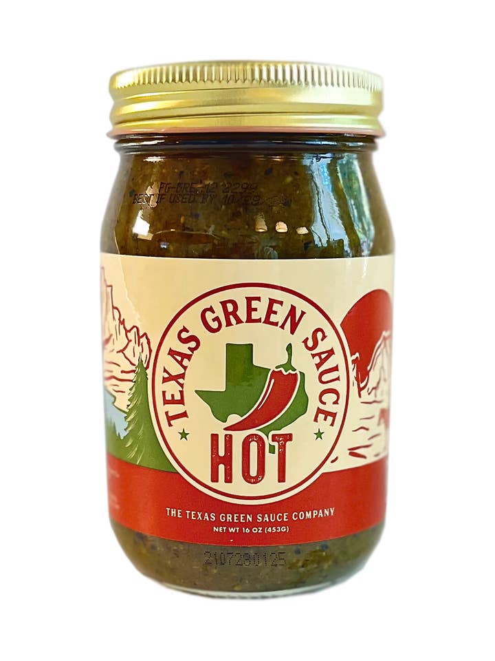 Hot Texas Green Sauce | By the Jar for wholesale by The Texas GreenSauce Company