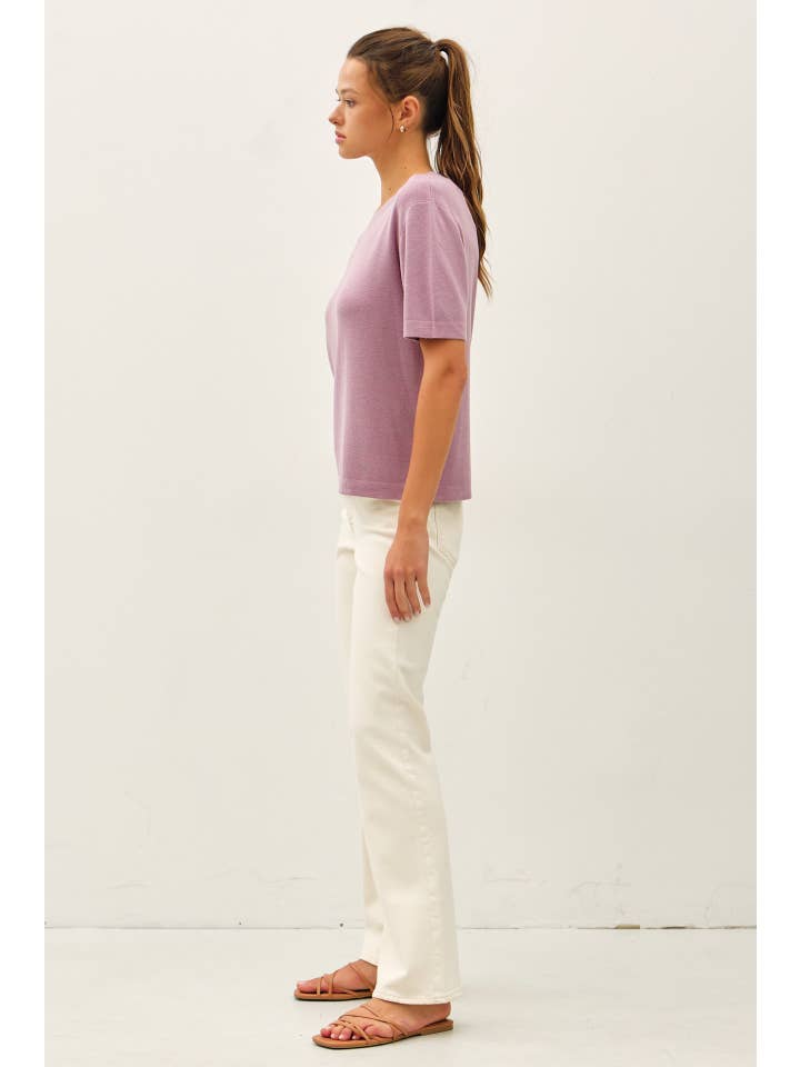 Be Cool - Wholesale Knit Sweater - Women's - CASHMERE BLENDED SHORT SLEEVE SWEATER 14