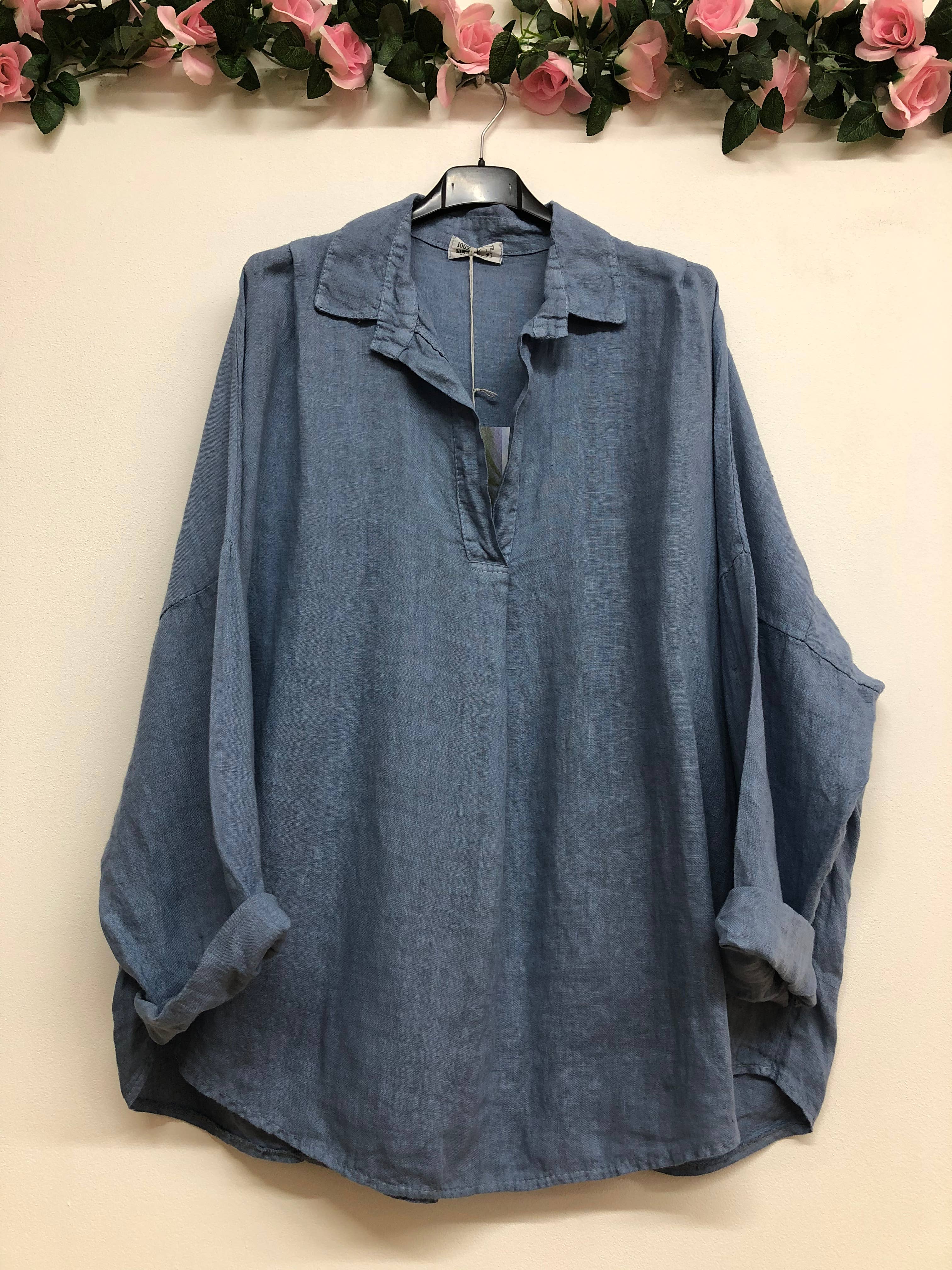 LINEN & COTTON HOUSE – Túnica - Mulher por atacado – CAMISA DE LINHO PARA MULHER 97188ROUPA PRIMAVERA VERÃO38