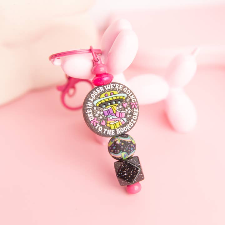 The Blush Hut - Wholesale Keychain - Women's - Get in Loser Keychain – Book Lover Accessory1