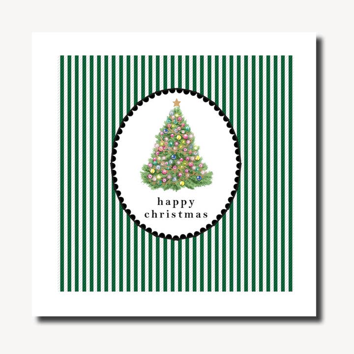 Árbol vintage | Maravilla invernal | Tarjeta de Navidad para venta al por mayor de Marina B