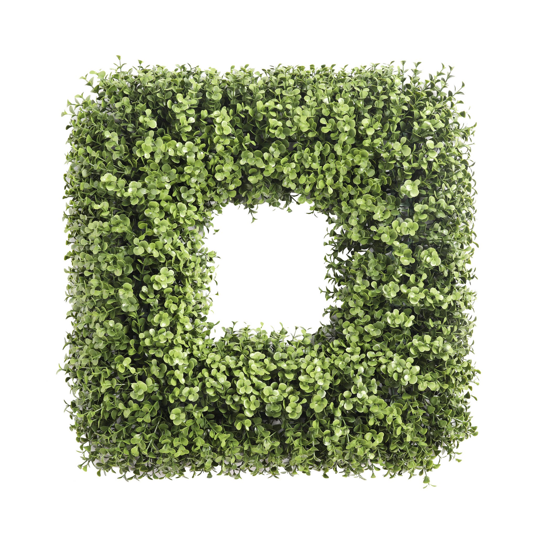 Mills Floral Company - Wholesale Wreath - UV Boxwood Square Wreath - 20 Inch