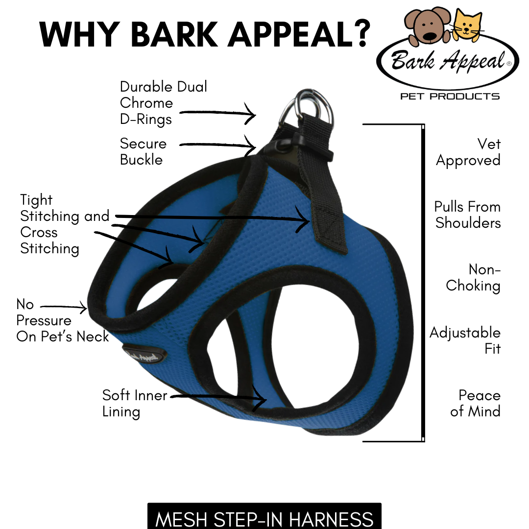 Bark Appeal Inc. – wholesale Pet harness – Dog – Mesh Step in Harnesses16