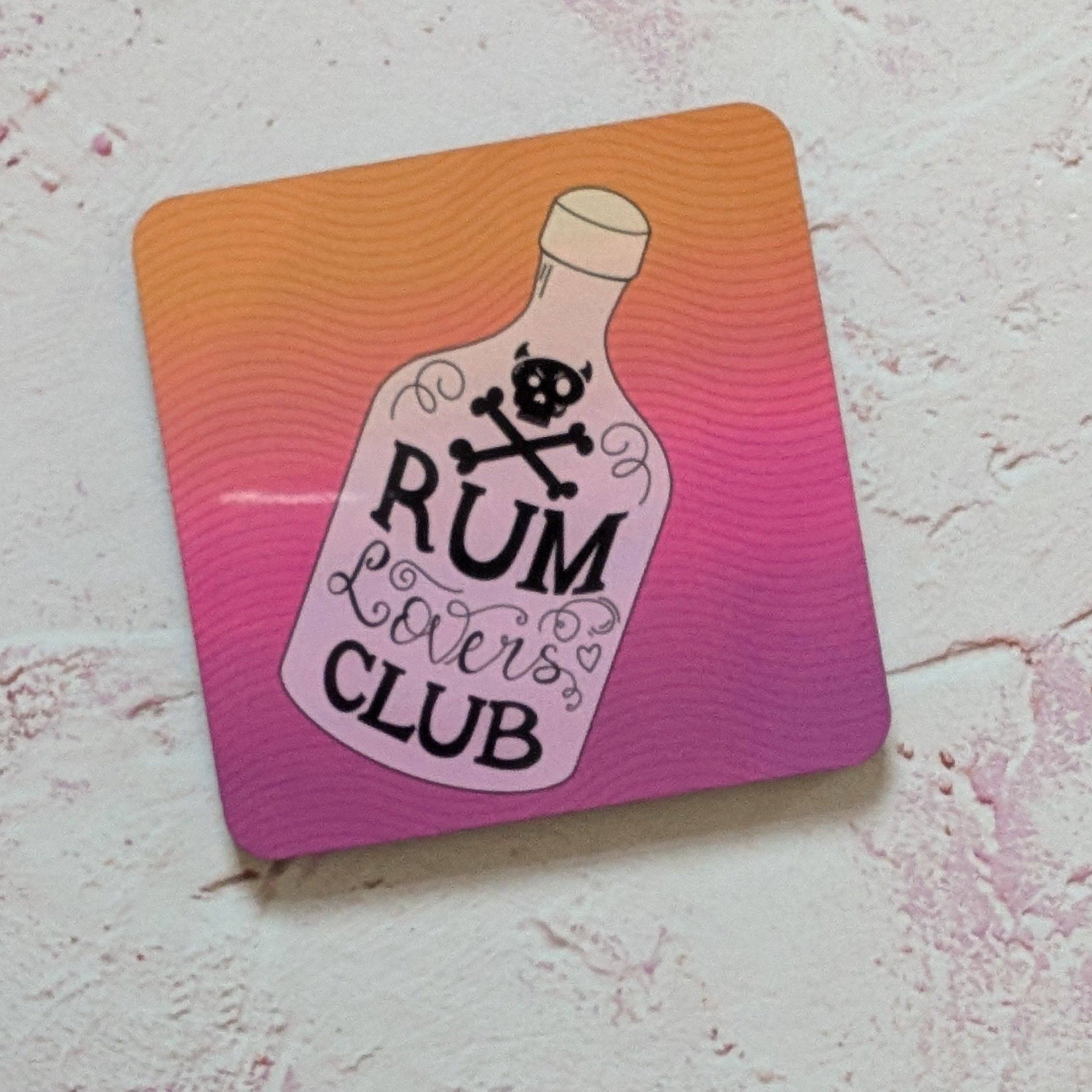 FayDixonDesign – wholesale Coasters – Rum Lovers Club Square Coaster1