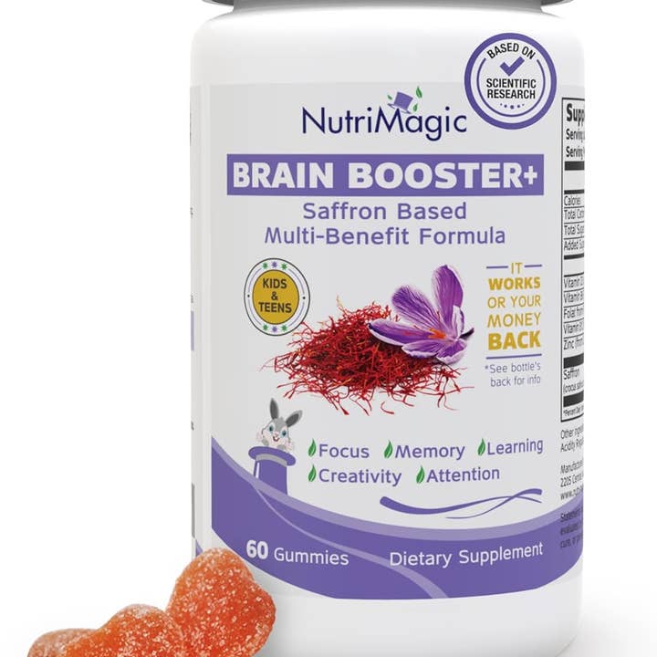 UTN LLC - Wholesale Oral Supplement/Vitamin - Brain Booster+ 30mg Saffron-Based Multivitamin Gummies 60x N