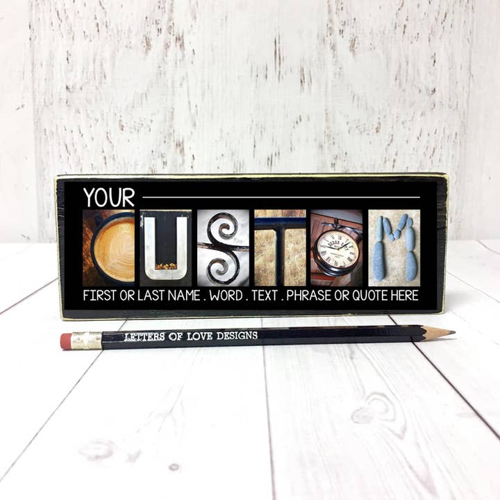 Custom Signs, Custom Gifts, Custom Decor, Home Decor Signs for wholesale by Letters Of Love Designs