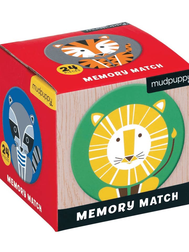Geometric Animals Mini Memory Match Game for wholesale by Chronicle Books
