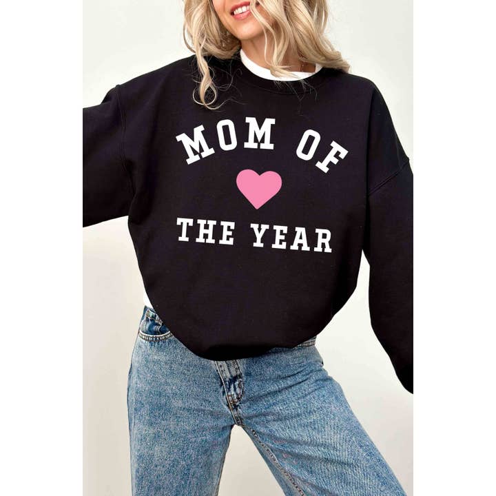 ÅRETS MOR Oversized Grafisk Sweatshirt for engroshandel hos BLUME & CO.