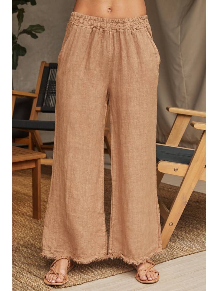 MILIO MILANO - Wholesale Pants - Women's - ITALIAN LINEN PANTS WITH RAW HEM (12282/154012/154102)8