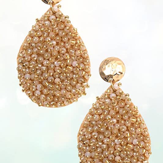 Andrea Bijoux - Wholesale Dangle Earrings - WIRE BEAD CLUSTER TEARDROP EARRING