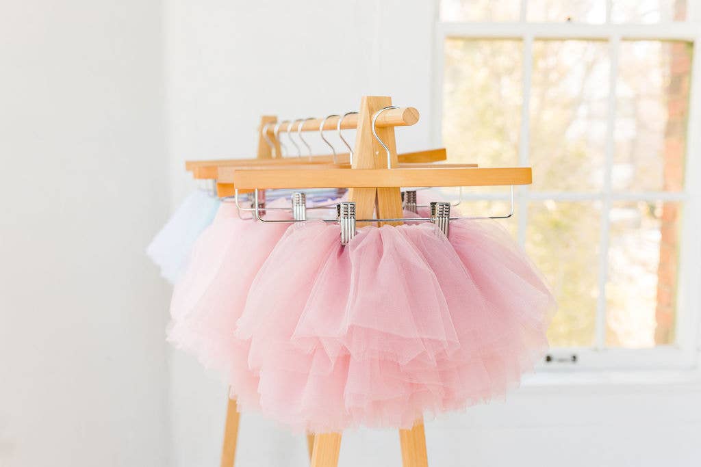 The Glam Goat - Vente Tutu – enfant - Jupe tutu volumineuse mauve poussiéreuse rose pâle, jupe tutu complète7