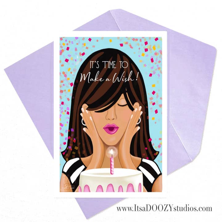It’s Time to Make a Wish - Card With Matching Envelope for wholesale by It’s a Doozy Studios