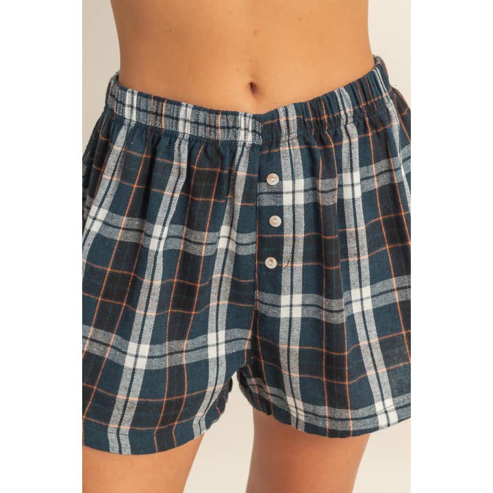 HYFVE - Wholesale Shorts – Women’s - Button-Front Flannel Boxer Shorts6