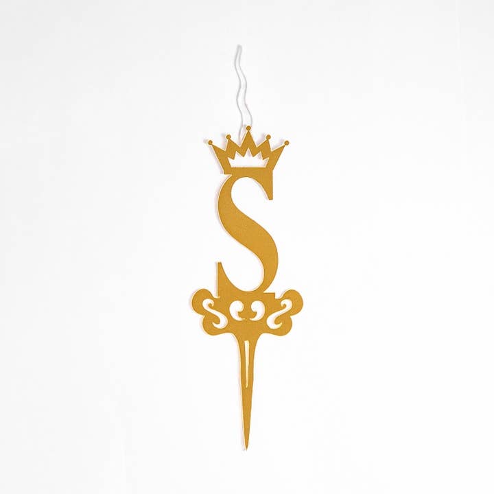 Food Safe Cake Topper LETTER 'S' Acrylic Cake Topper Candle - Cake Candles for Birthday, Anniversary Decoration, Family Baking Reunions, Theme Party Cake Decorating Supplies for wholesale by Food safe Cake Topper