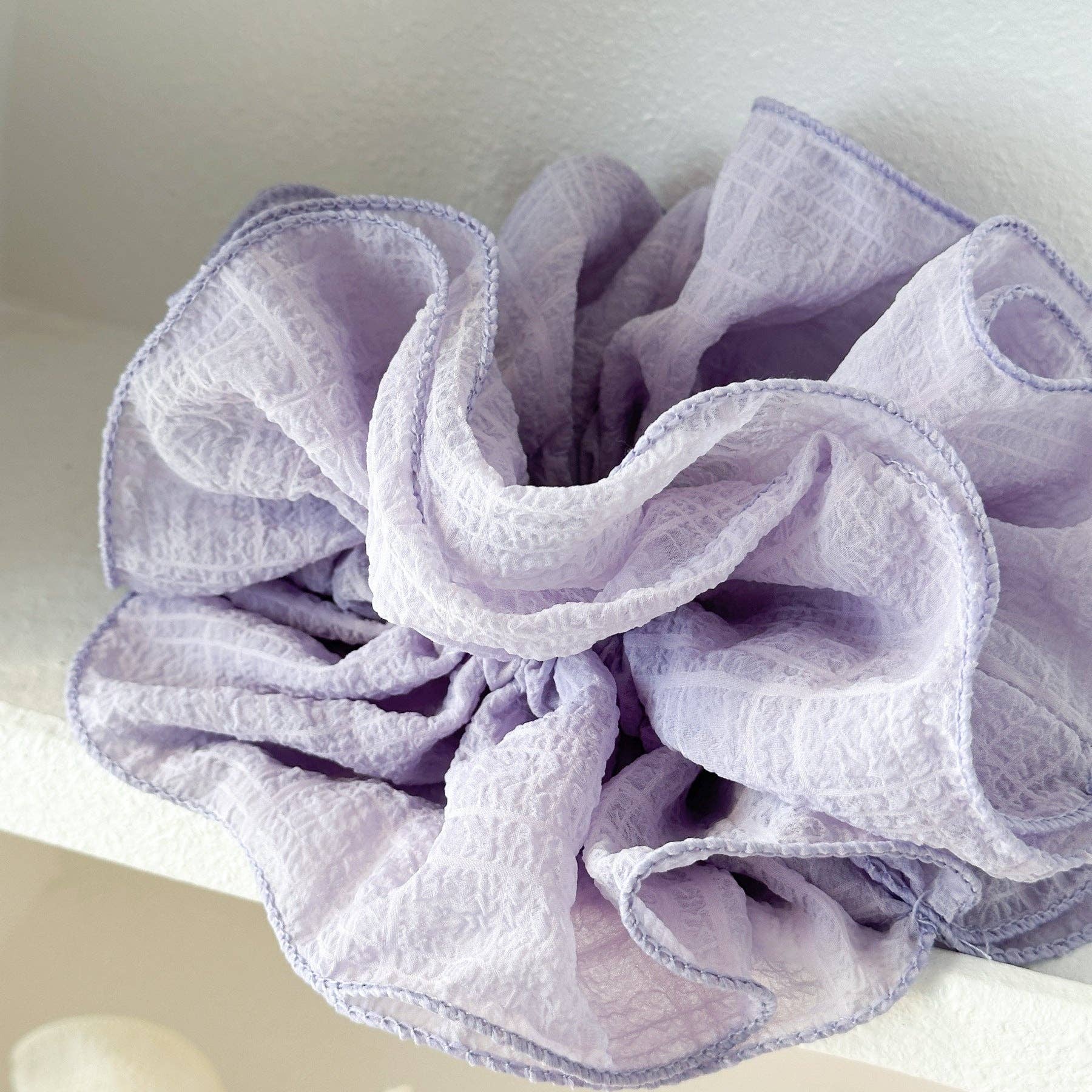 WEST AUSSIE SUPPLIES - Wholesale Scrunchie - Women's - GIFTY - Solid Color Ruffled Scrunchie (4-Layer Design)8