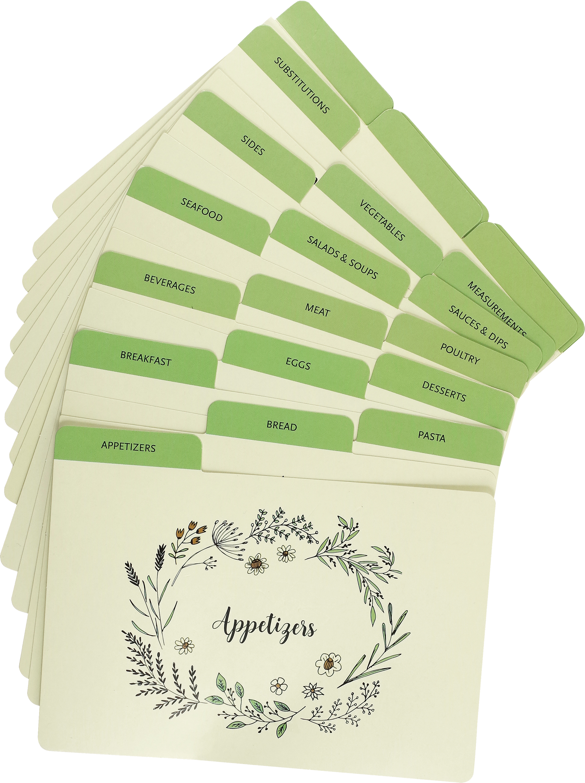 Peter Pauper Press - Wholesale Recipe Card - Recipe Divider Refills1