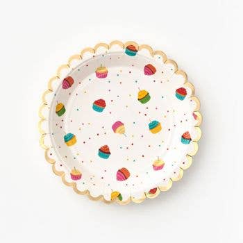 Birthday Cupcake Disposable Plate for wholesale by Paper Source Wholesale