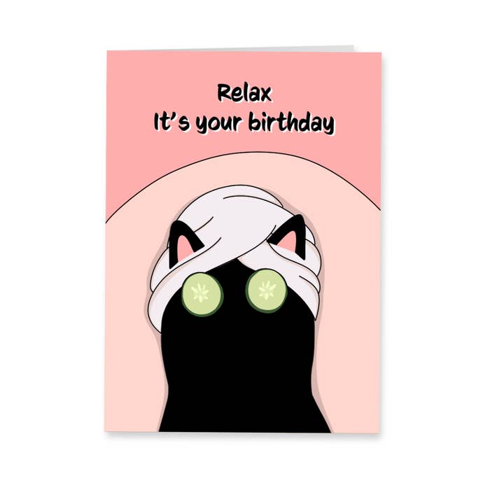 Wenskaart verjaardag - Relax voor wholesale door Deadpixel