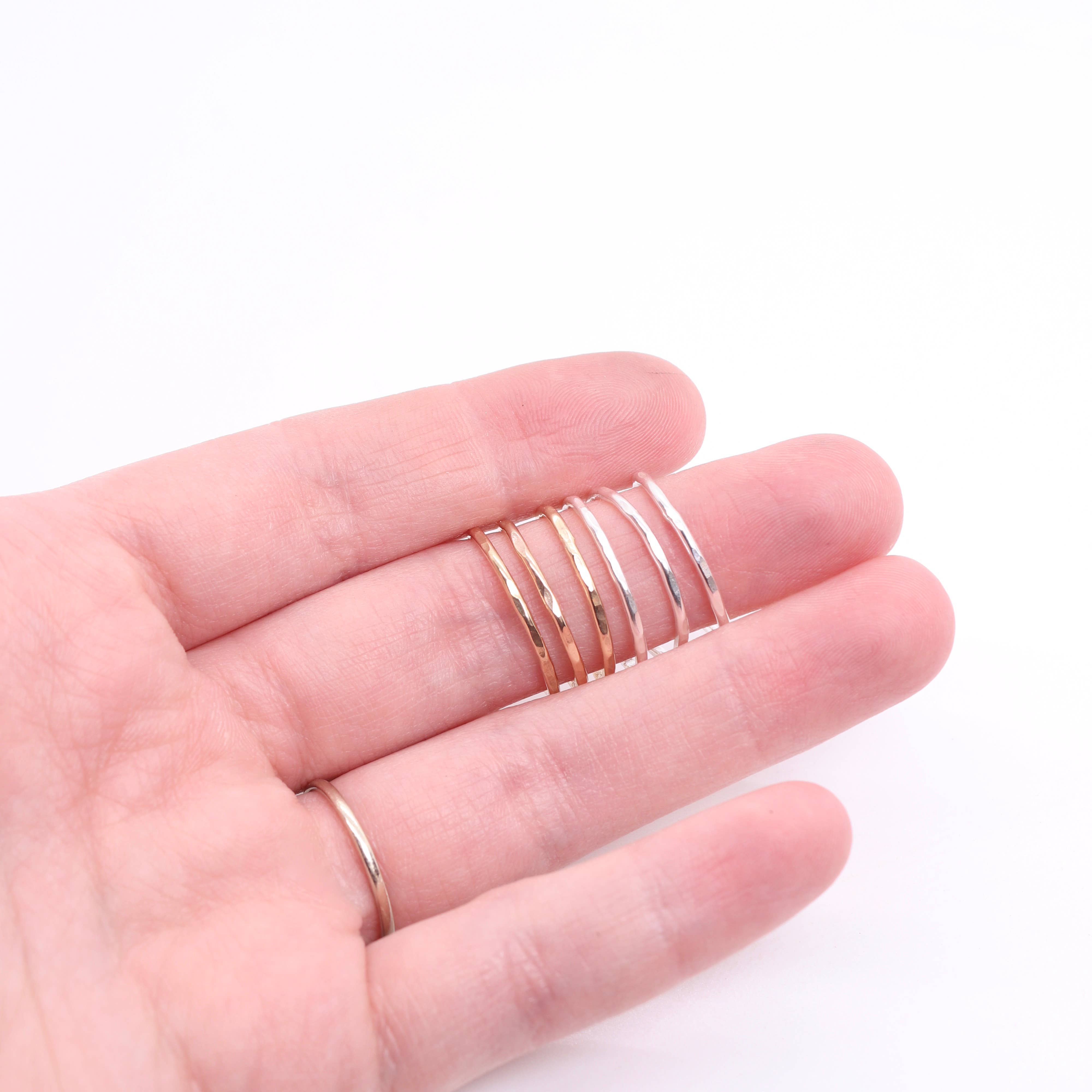 Esme - Wholesale Band/Stacked Ring - Stacking Rings in Silver and Gold3