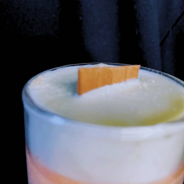 Aroma On The Rocks - Wholesale Novelty Candle - Sweet Orange Bubbly Full Glass3