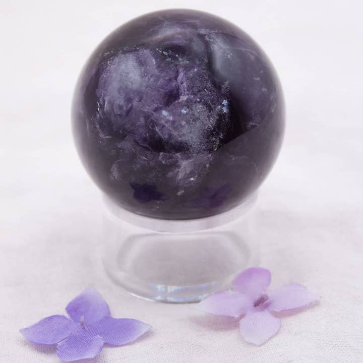 Tiny Rituals - Wholesale Spiritual Stone/Crystal - Rare Rainbow Fluorite Spheres - AAA Premium Quality24