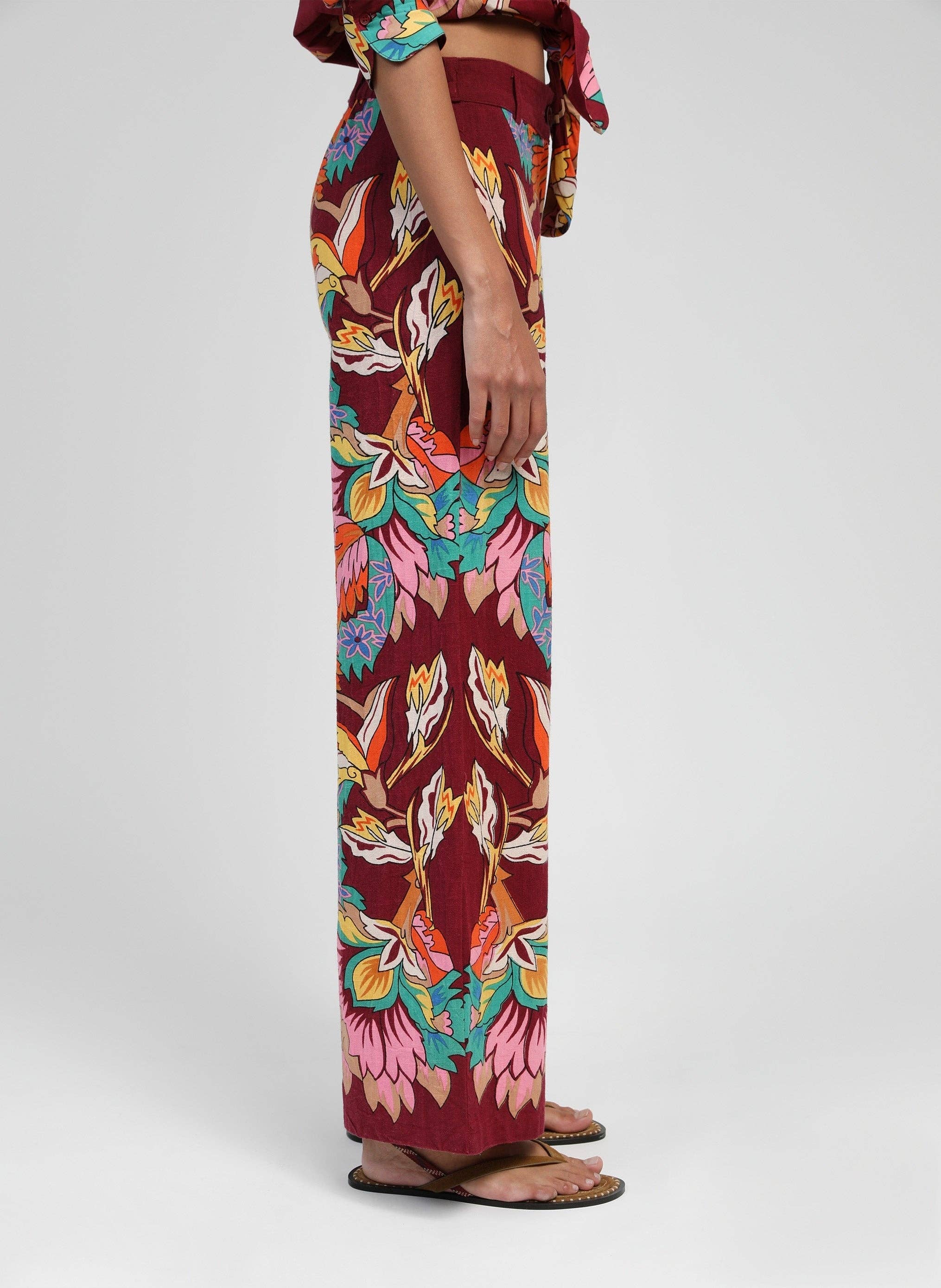 An'ge - Wholesale Pants - Women's - ROSSY PANTS pachina cherry2