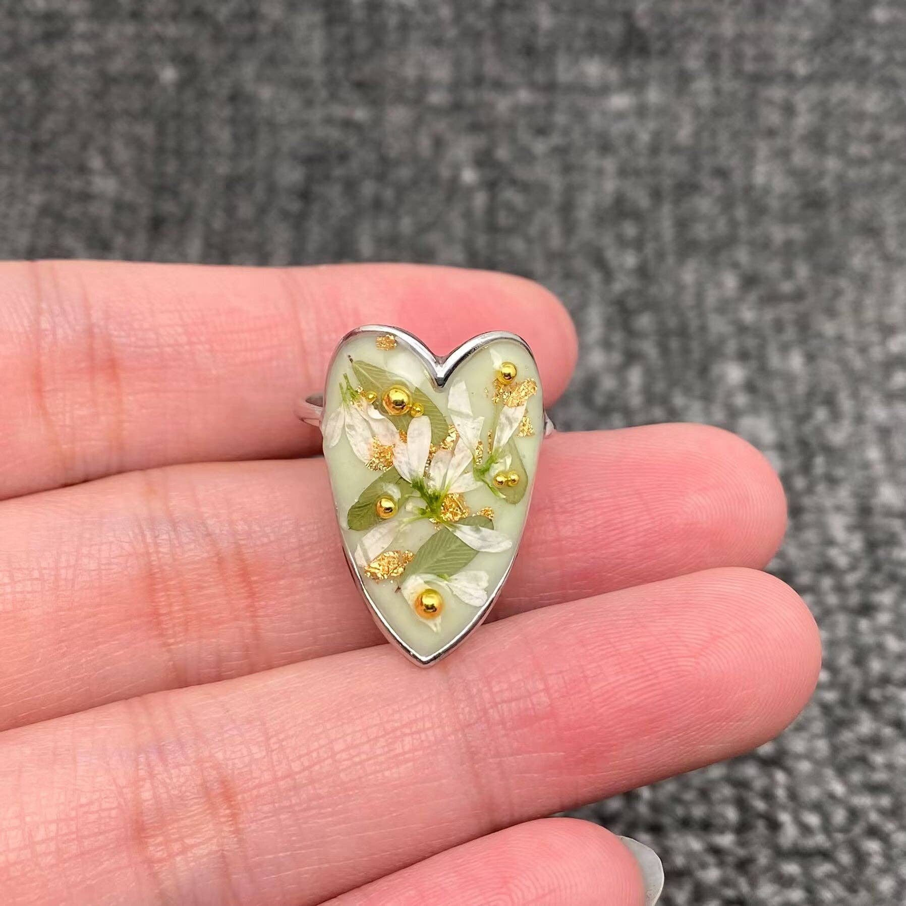 Mio Queena - Wholesale Cocktail/Statement Ring - 18K Gold Plated S.Steel Floral Adjustable Rings - PDF/FGS6