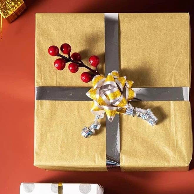 Purple Papers - Wholesale Tissue Paper - Gold Tissue Paper for Gifts 20"x30" Pack of 4 - 100 Sheets
